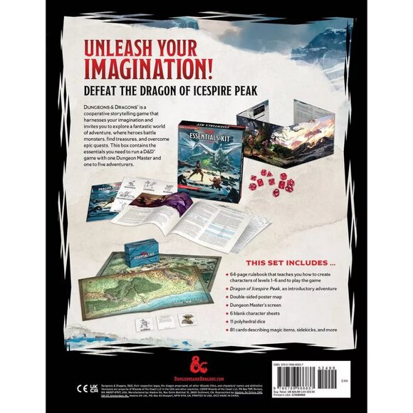 New & Sealed Dungeons & Dragons Starter Set Dragons of Stormwreck Isle Game - Picture 5 of 7